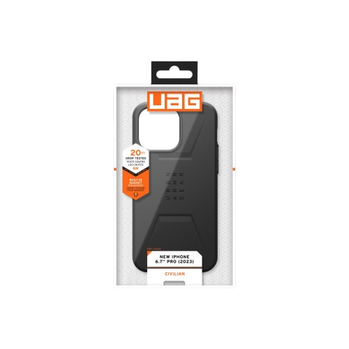 UAG Civilian MagSafe Case Apple iPhone 15 Pro Max - Black - Image 4