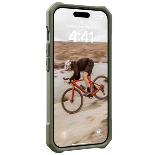 UAG iPhone 15 PRO Essential Armour Case with MagSafe - Olive - Image 3