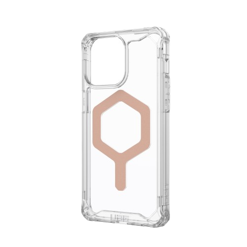 UAG iPhone 15 PRO MAX Plyo Case with MagSafe - Ice/Rose Gold - Image 3
