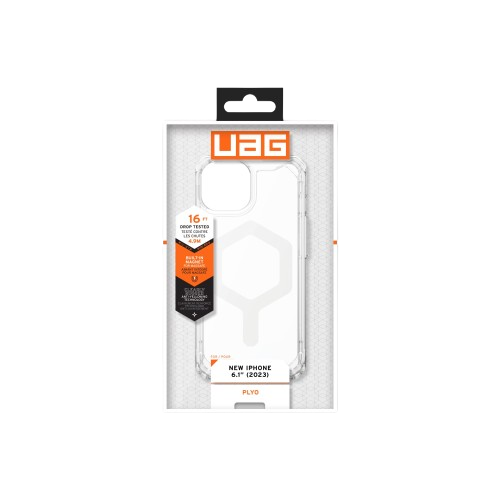 UAG iPhone 15 Plyo Case with MagSafe - Ice/White - Image 4