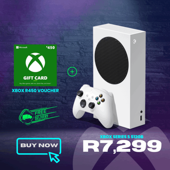 Combo Deal - Xbox Series S 512GB White with Microsoft Xbox 450 ZAR ESD ZA Voucher