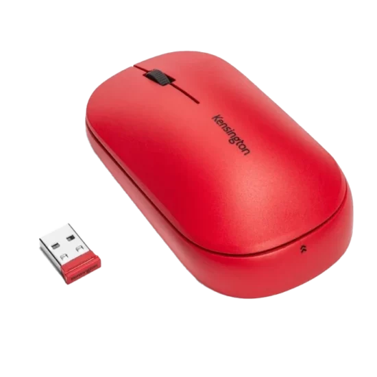 Kensington SureTrack Dual Wireless Dongle and Bluetooth Mouse - Red