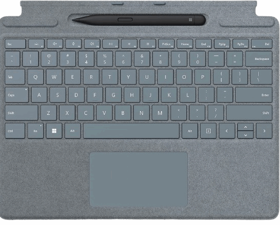 Surface Pro Signature Keyboard and Pen - Ice Blue